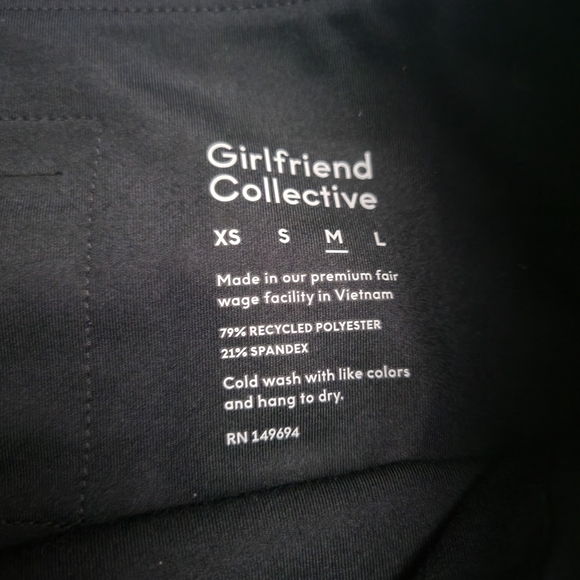Girlfriend Collective High Rise Compressive Leggings in Black size Medium - Picture 3 of 7